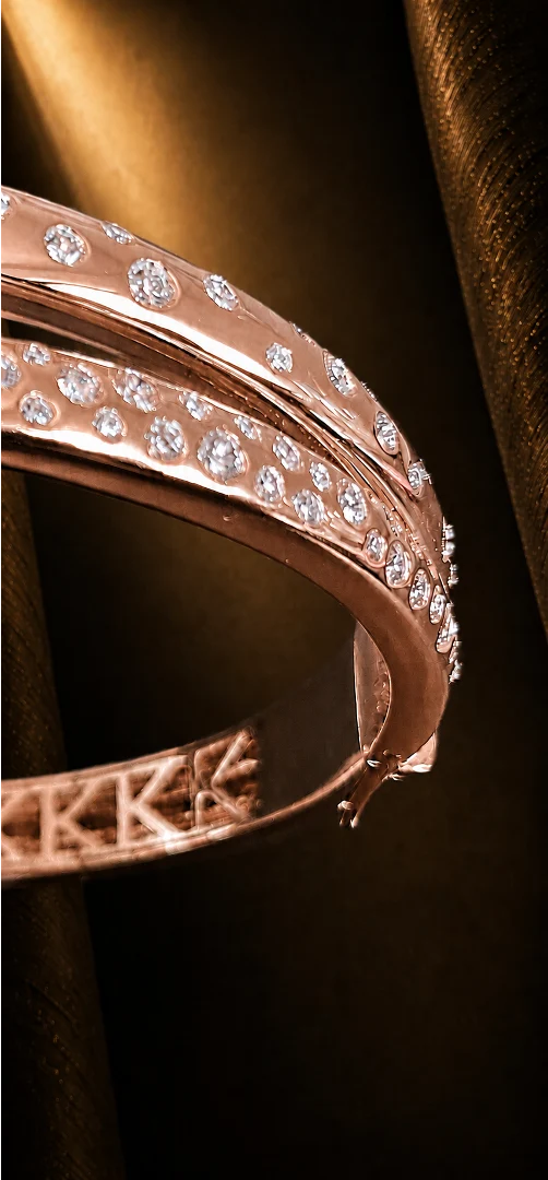 AUBE rose gold interior K frieze close-up