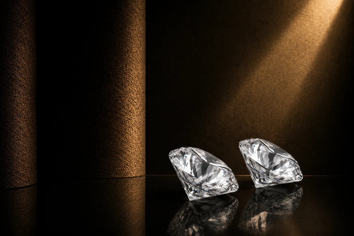 Two principal diamonds for PURE shown in a wider composition
